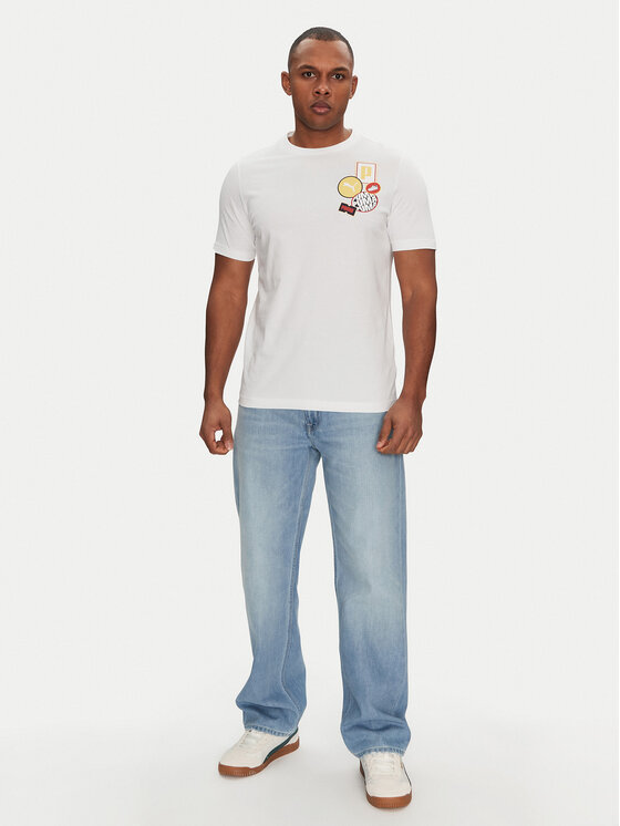 Puma Puma T-Shirt Graphics Icon 684829 Biały Regular Fit