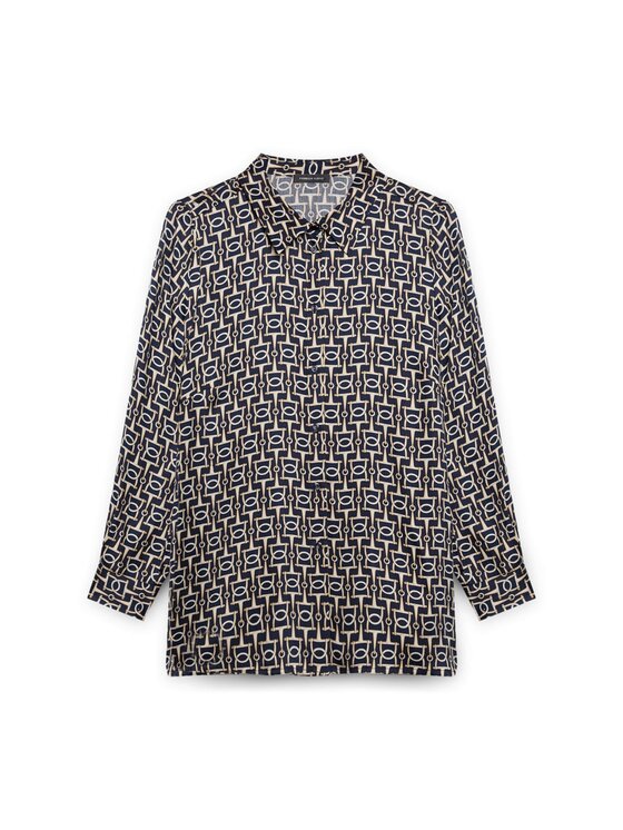 Fiorella Rubino Fiorella Rubino Camicia 5100T001340N0Z4 Blu A-Line Fit