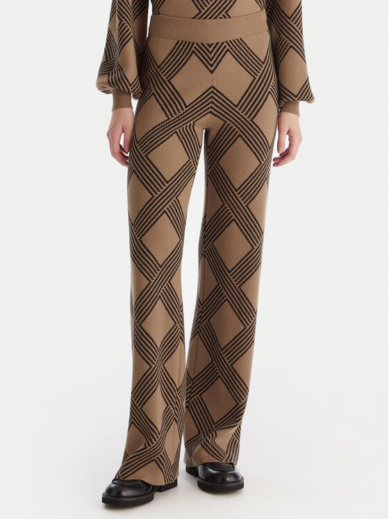 ONLY ONLY Kötött nadrág Anny 15327634 Bézs Loose Fit