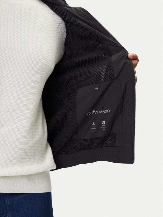 Calvin Klein Calvin Klein Μπουφάν μεταβατικό LV04LC511G Μαύρο Relaxed Fit