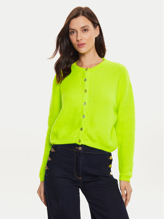 American Vintage Cardigan VITO19EH24 Galben Regular Fit