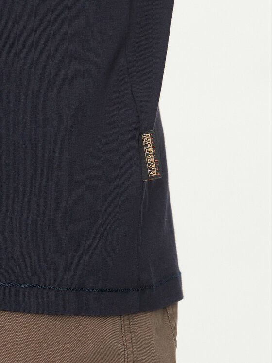 Napapijri Napapijri T-shirt S-Badge NP0A4I3N Tamnoplava Regular Fit