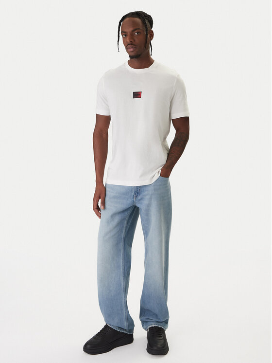 HUGO HUGO Tricou Danotie 50553124 Écru Regular Fit