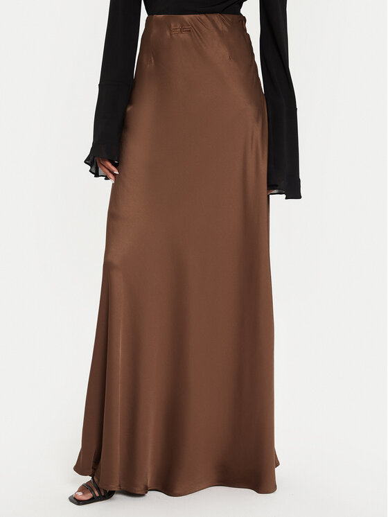 Gestuz Gonna maxi Lidaya 10909290 Marrone Regular Fit, taglia : 38