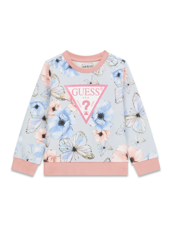 Guess Guess Pulóver K6RQ02 KA6R4 Kék Regular Fit