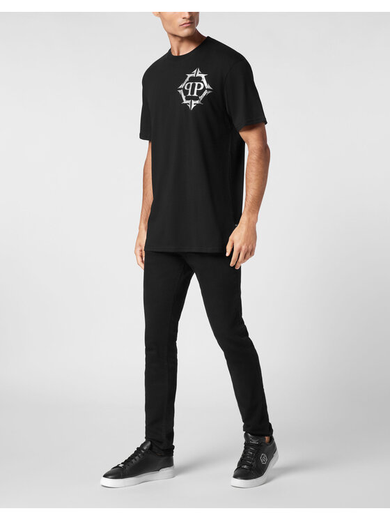 PHILIPP PLEIN PHILIPP PLEIN Tričko 9453 Čierna Regular Fit