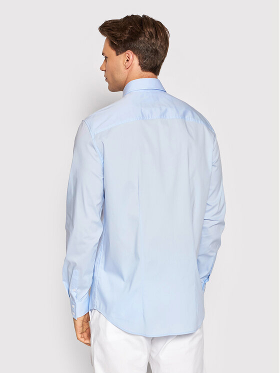 Guess Guess Koszula Sunset M1YH20 W7ZK1 Błękitny Slim Fit
