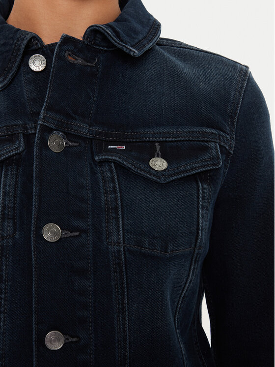 Tommy Jeans Tommy Jeans Jeans jakna Vivianne DW0DW18554 Mornarsko modra Slim Fit