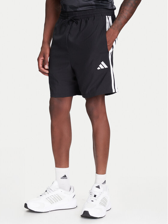 adidas adidas Pantaloncini sportivi Essential 3-Stripes Chelsea JE6436 Nero Regular Fit
