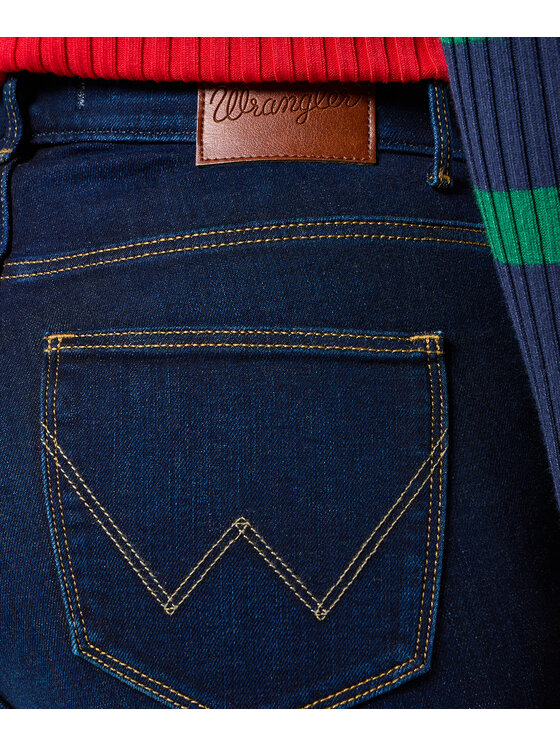Wrangler Wrangler Jeansy 112356385 Granatowy Slim Fit