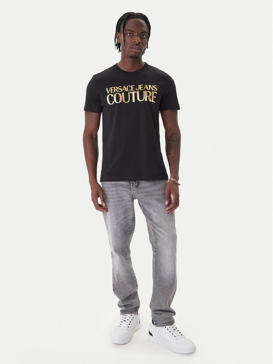 Versace Jeans Couture Versace Jeans Couture T-Shirt 79GAHT05 CJ00T Μαύρο Regular Fit