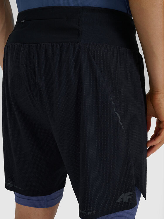 4F 4F Szorty sportowe TRAIL RUNNING Czarny Regular Fit