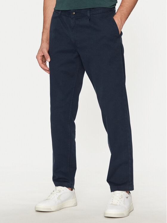 Boss Pantaloni chino 50529308 Blu scuro Relaxed Fit, taglia : 32_34