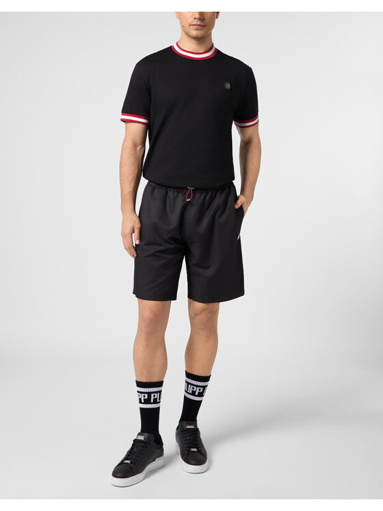 PHILIPP PLEIN PHILIPP PLEIN Szorty sportowe 31124 Czarny Jogger Fit