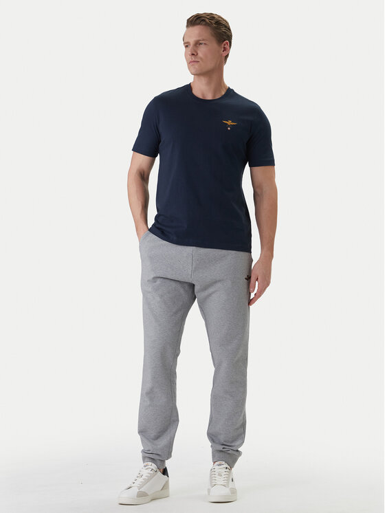 Aeronautica Militare Aeronautica Militare Marškinėliai 261TS1580UJ00372 Tamsiai mėlyna Regular Fit