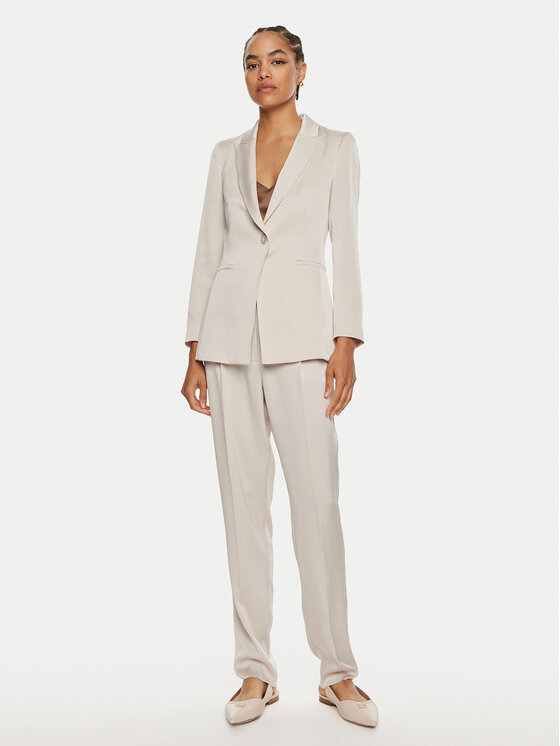 Marella Marella Bleizers Carrara 2423046061000 Pelēks Regular Fit