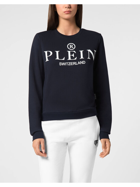 PHILIPP PLEIN PHILIPP PLEIN S dlouhým rukávem 9547 Tmavomodrá Regular Fit