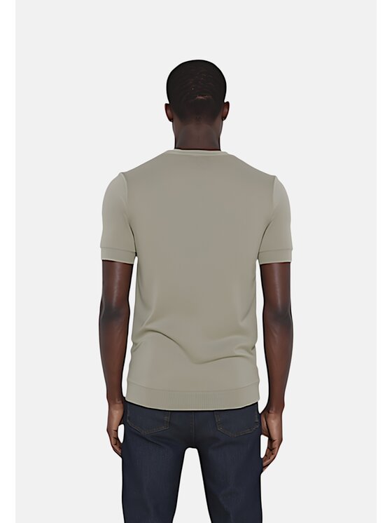 SUN68 SUN68 T-Shirt q-roa-35788 Beżowy Regular Fit