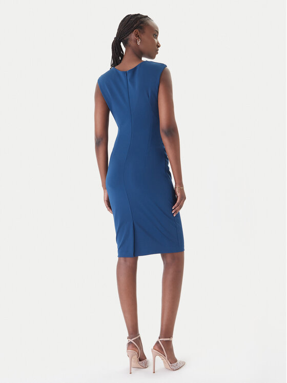 Rinascimento Rinascimento Rochie cocktail CFC0127683003 Albastru Slim Fit