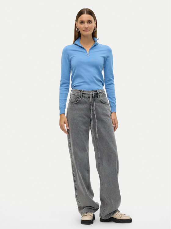 Vero Moda Vero Moda Pulover Happiness 10317993 Modra Slim Fit
