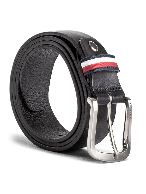 Tommy Hilfiger Corporate Loop Belt 3.5 Adj AM0AM03315 Μαύρο | Modivo.gr