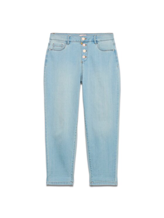 Oltre Oltre Jeans P493R008173N0A4 Turchese Boxy Fit