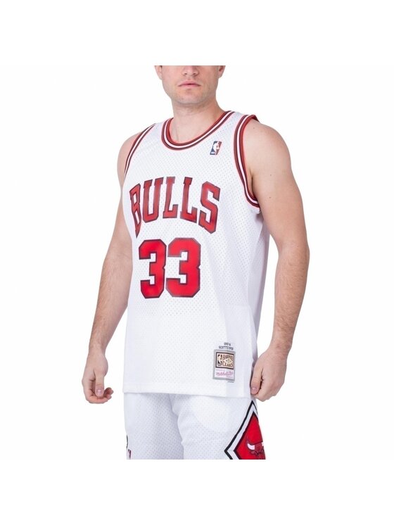 Mitchell & Ness Mitchell & Ness Smanicato NBA HOME SWINGMAN JERSEY BULLS 97-98 SCOTTIE PIPPEN Bianco Regular Fit