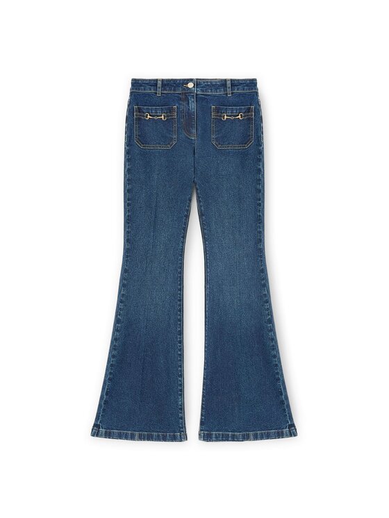 Motivi Motivi Jeans P422Q004267N034 Blu Flare Fit