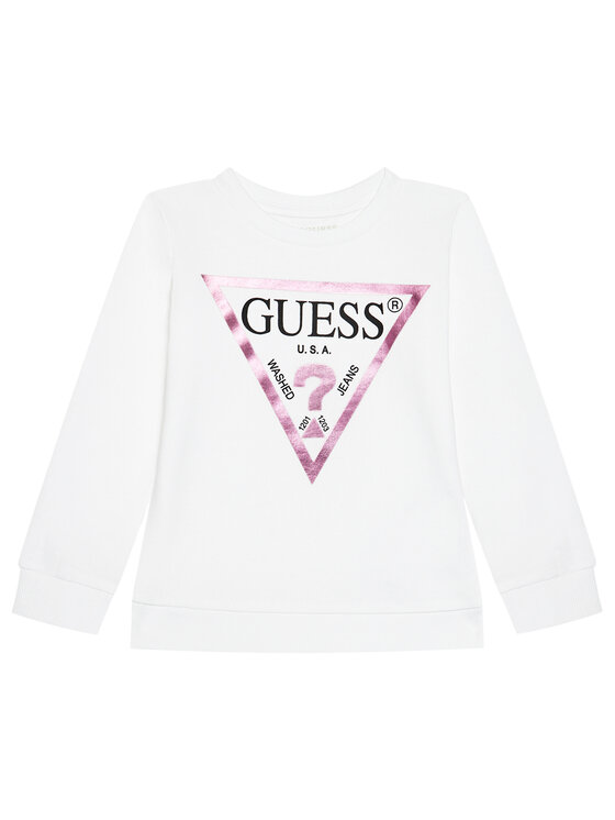 Guess Blúzka K84I18 K8HM0 Biela Regular Fit