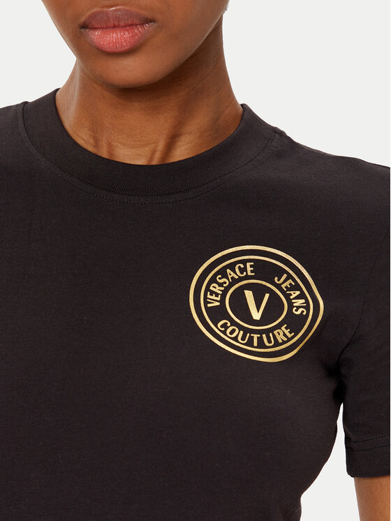 Versace Jeans Couture Versace Jeans Couture Rochie de zi 78HAOT00 Negru Slim Fit