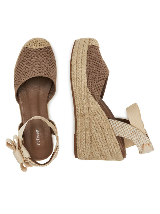 DeeZee DeeZee Espadryle WS2509-001 Beżowy