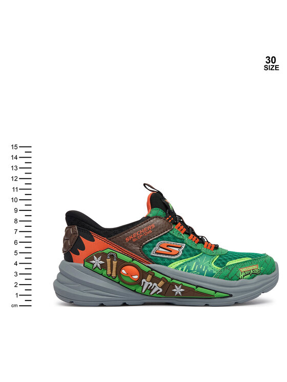 Skechers Skechers Sneakersy Slip-Ins: Hyper-Quest 404212L/GRMT Zielony
