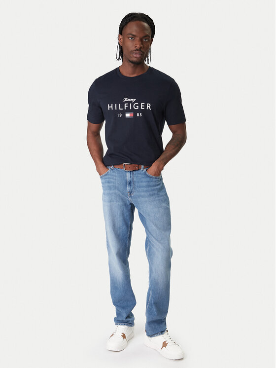 Tommy Hilfiger Tommy Hilfiger Tričko Brand Love MW0MW41455 Tmavomodrá Regular Fit