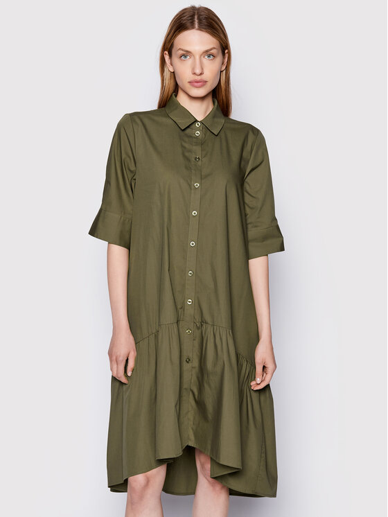 Gestuz Gestuz Hemdkleid Avaligz 10906320 Grün Loose Fit