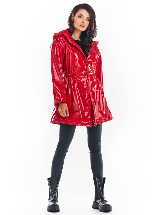 Awama Awama Giacca da donna A381 Rosso Basic Fit