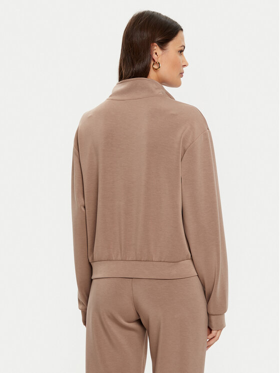 Guess Guess Majica dugih rukava V5RQ10 KCAY2 Smeđa Regular Fit