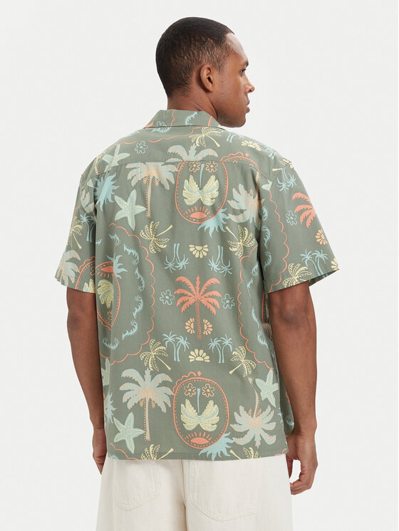 Billabong Billabong Cămașă Vacay EBYWT03019 Verde închis Relaxed Fit