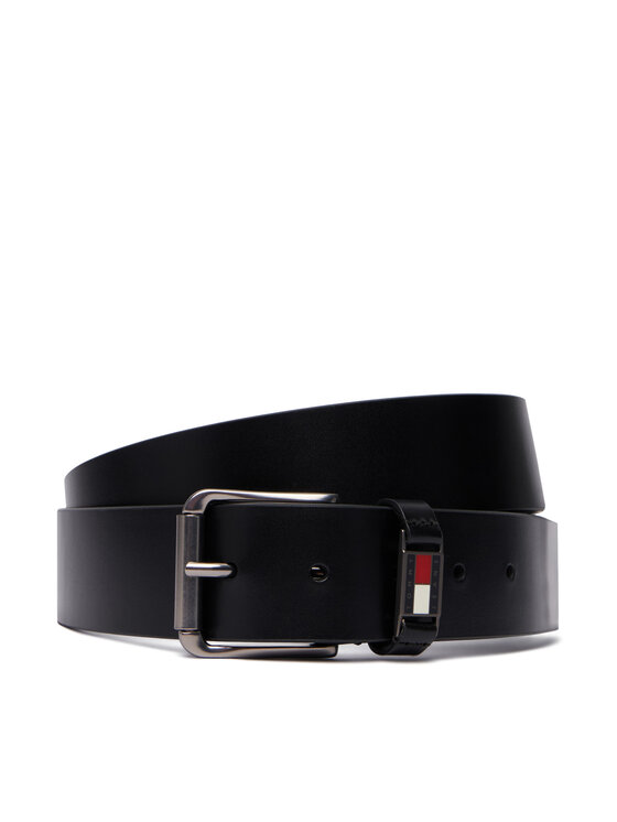 Tommy Jeans Curea Tjm Tommy Roller Buckle 4.0 AM0AM14460 Negru