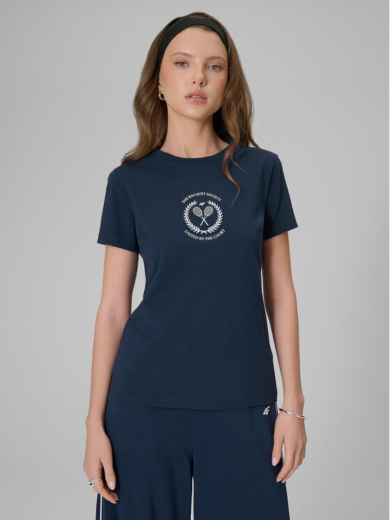 4F 4F T-Shirt SPORTS CLUB Granatowy
