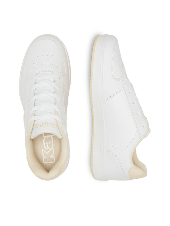 Kappa Kappa Sneakersy Logo Malone Kid 371K1IW-A0F Biały