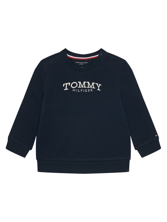 Tommy Hilfiger Tommy Hilfiger Jogginganzug Monotype KN0KN02162 Blau Wide Leg