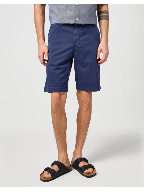 Wrangler Wrangler Szorty CHINO SHORT Niebieski Regular Fit