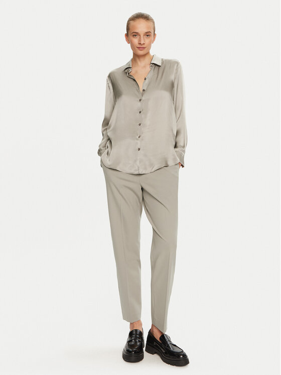 Marella Marella Spodnie materiałowe Cammino 2423136045 Beżowy Regular Fit