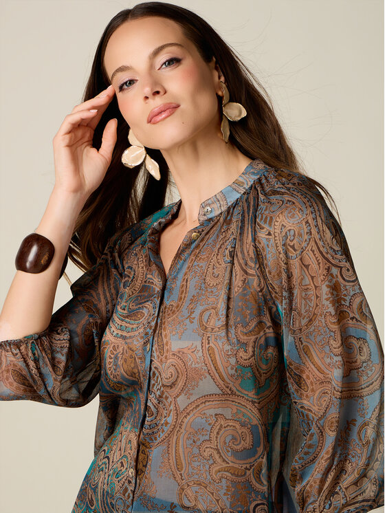 Oltre Oltre Camicia 5050J000980N0Z4 Blu Regular Fit