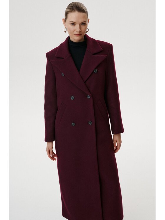 MARI PRETI MARI PRETI Cappotto Caldessa Bordeaux Regular Fit