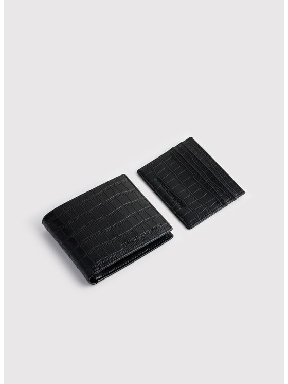 Pako Lorente Pako Lorente Zestaw portfel i etui na karty P25SF-ZP-001 Czarny