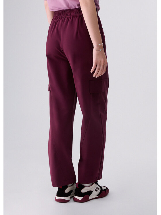 Liu Jo Liu Jo Spodnie materiałowe TF6067T695A91718 Fioletowy Loose Fit