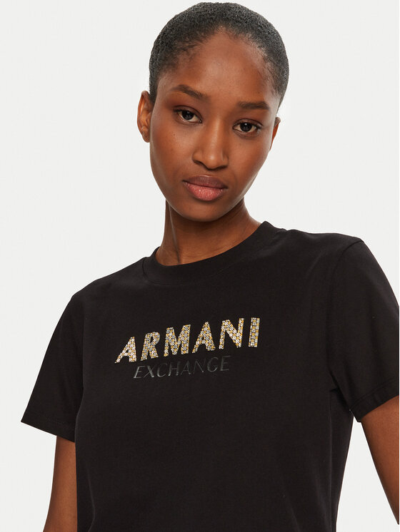 Armani Exchange Armani Exchange T-shirt 6DYT36 YJ7VZ 1200 Nero Regular Fit