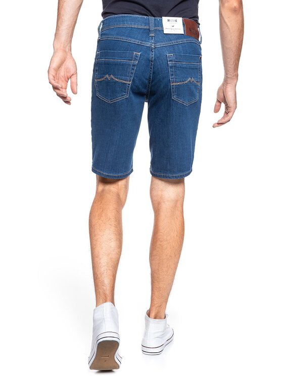 Mustang Mustang Szorty jeansowe WASHINGTON SHORTS Niebieski Slim Fit