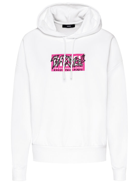 Diesel Diesel Felpa Magdalena A00263 0IAJH Bianco Loose Fit